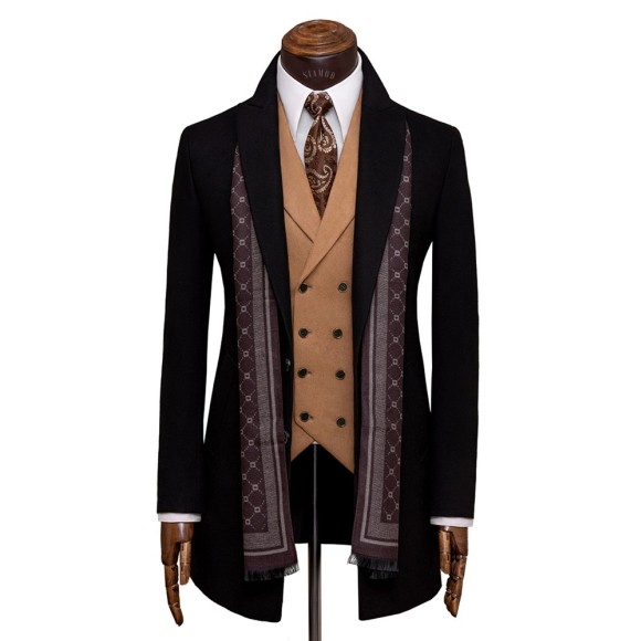 نیم پالتو فوتر یقه بلیزر شاخ دار پازو pazzo