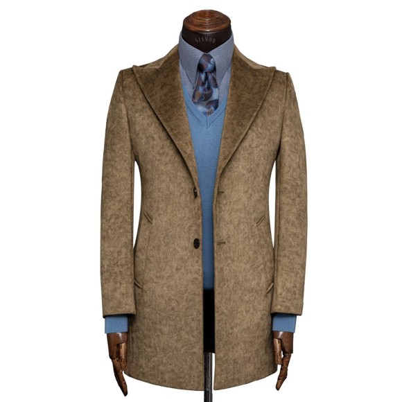 نیم پالتو میکروجیر یقه بلیزر شاخ دار سیامد E-401-1 siamod