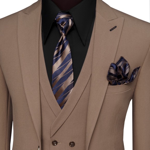 کت و شلوار و ژیله تک دکمه یقه بلیزر بزیاق سیامد Siamod