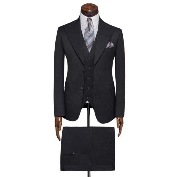 کت وشلوار و ژیله یقه بلیزر 14سانت مش وهاپسک سیامد siamod