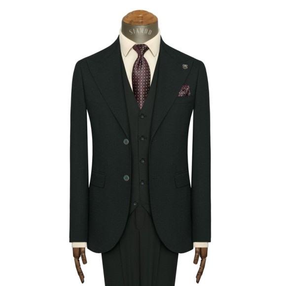 کت شلوار ژیله کمبین یقه بلیزر ناتیه ریپس سیامد_H.J 403