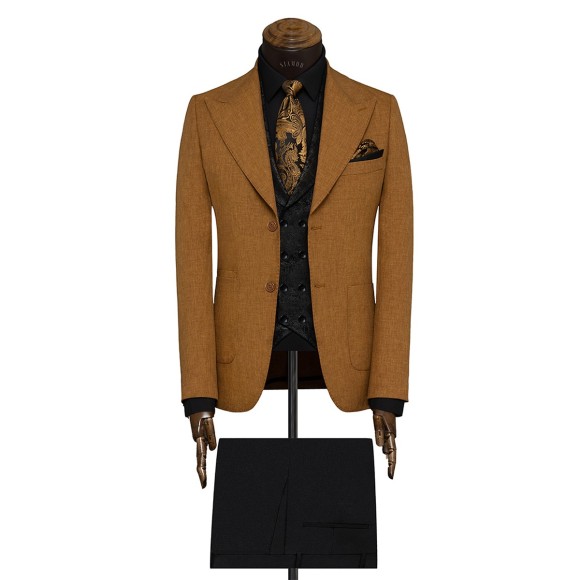 تک کت دودکمه یقه بلیزر ناتیه سیامد E-12-21-224 Siamod