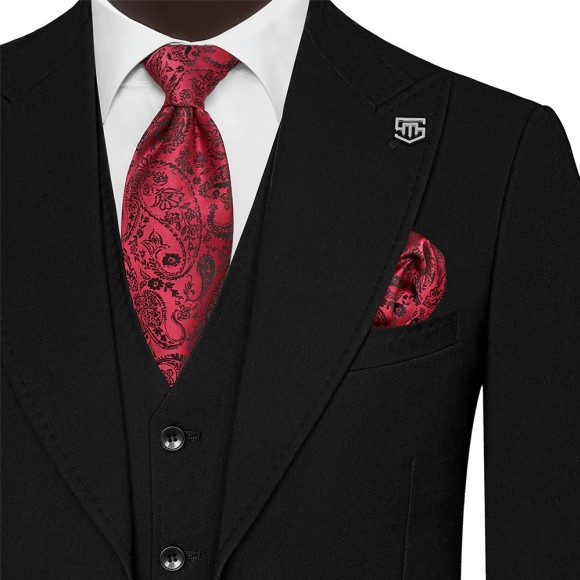 کت شلوار ژیله یقه بلیزر شاخدار تک دوکمه 2چاک التین سیامد