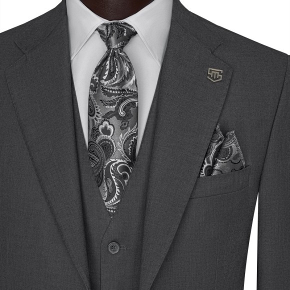 کت و شلوار و ژیله دو دکمه دو چاک یقه انگلیسی آلتین سیامد Siamod