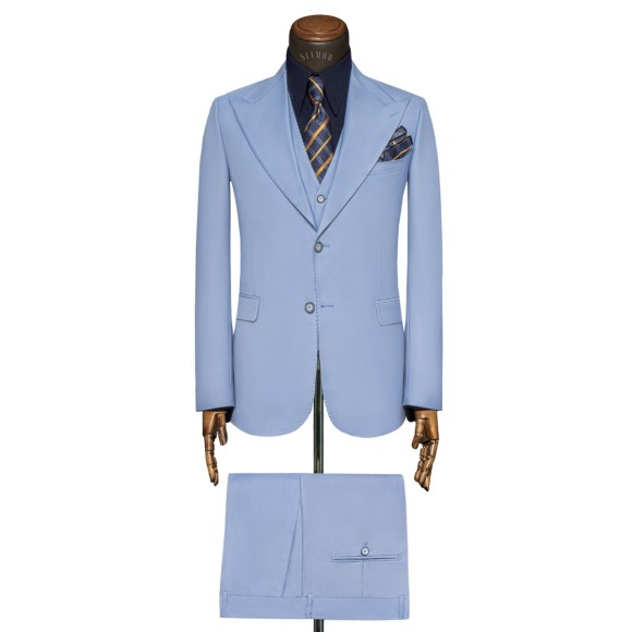 کت و شلوار و ژیله دو دکمه یقه بلیزر ۱۴ سانتی آلتین سیامد Siamod