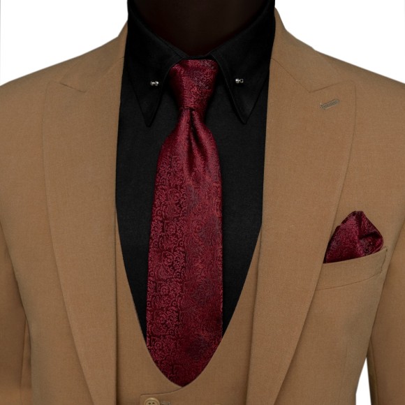 کت و شلوار و ژیله تک دکمه یقه بلیزر ژیله ساده بزیاق سیامد Siamod